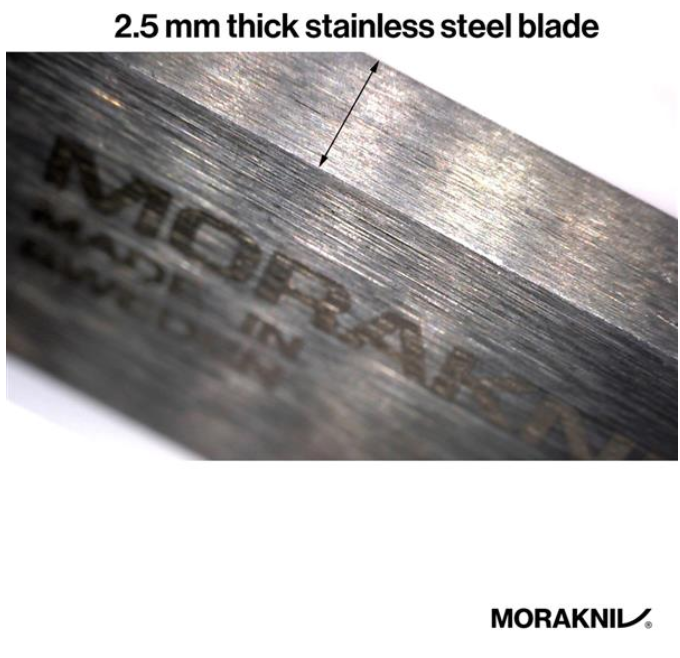 morakniv MG stainless steel knife blade thickness 